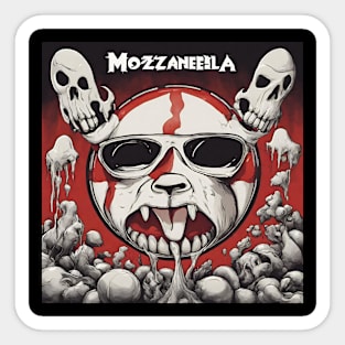 HEAVY METAL Mozzarella Art Sticker